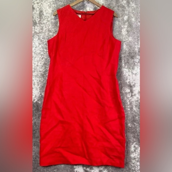 Talbots Dresses & Skirts - NWT- Talbots Irish Linen Red Dress